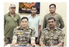 एक लाख का ईनामी नक्सली गिरफ्तार