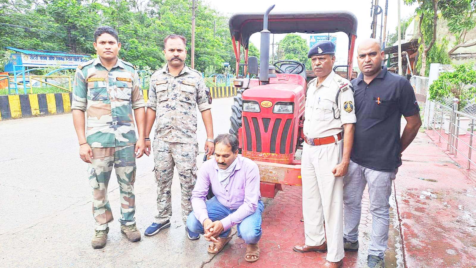 ट्रैक्टर चोरी का आरोपी पकड़ाया