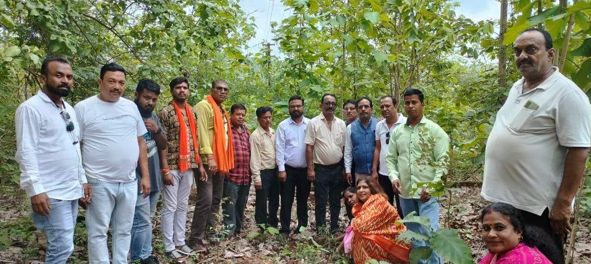 एक पेड़ मां के नाम: भाजपाइयों ने कालीबाड़ी मंदिर में रोपे पौधे