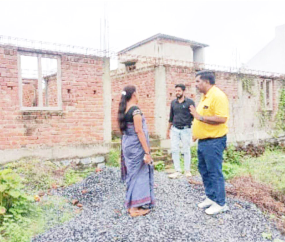 प्रधानमंत्री आवास का निरीक्षण 