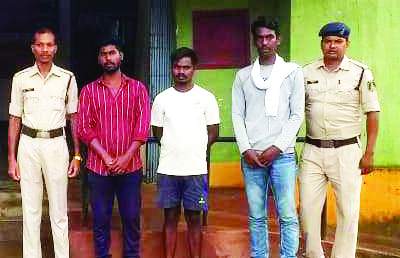 जीजा की हत्या, साला समेत 3 गिरफ्तार