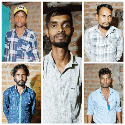 5 जुआरी गिरफ़्तार