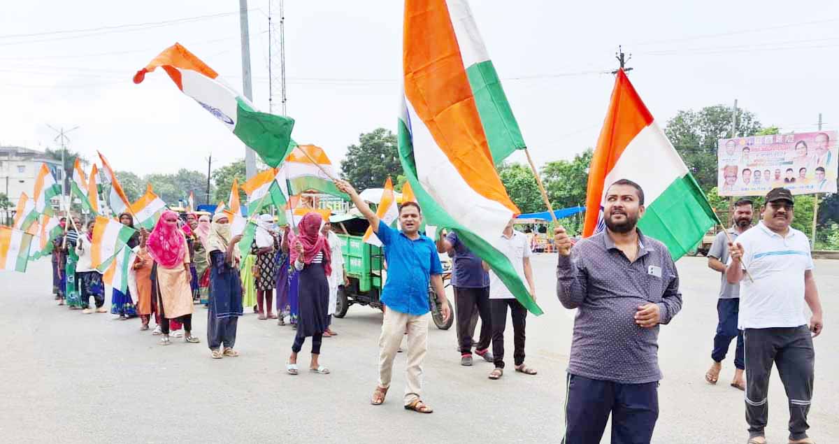 हर घर तिरंगा अभियान,  नपा ने निकाली रैली