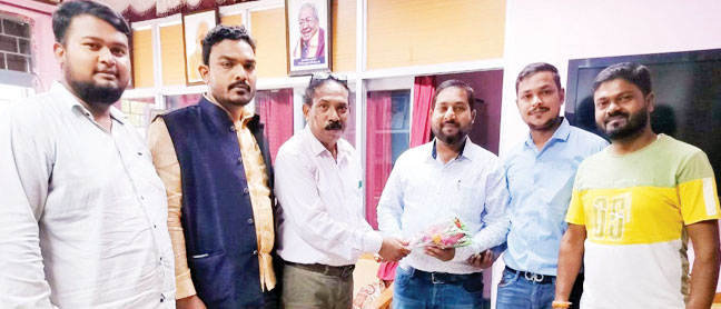 महाविद्यालय के नवनियुक्त जनभागीदारी अध्यक्ष अंकित जैन का स्वागत महाविद्यालय के नवनियुक्त जनभागीदारी अध्यक्ष अंकित जैन का स्वागत