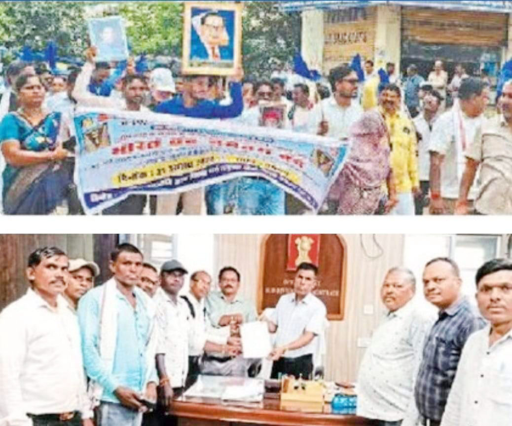 बंद का बेमेतरा में रहा आंशिक असर, विरोध में सौंपा ज्ञापन 