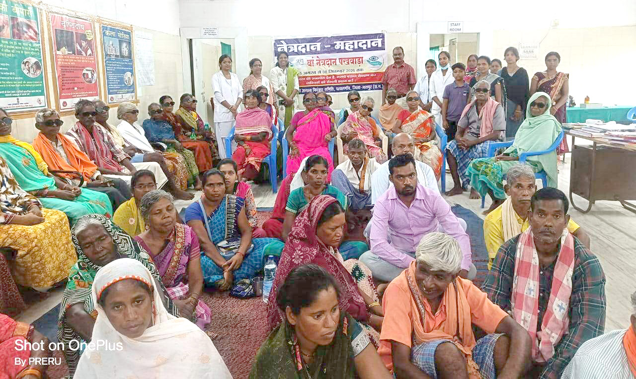 मोतियाबिंद शिविर में  65 मरीजों की सर्जरी