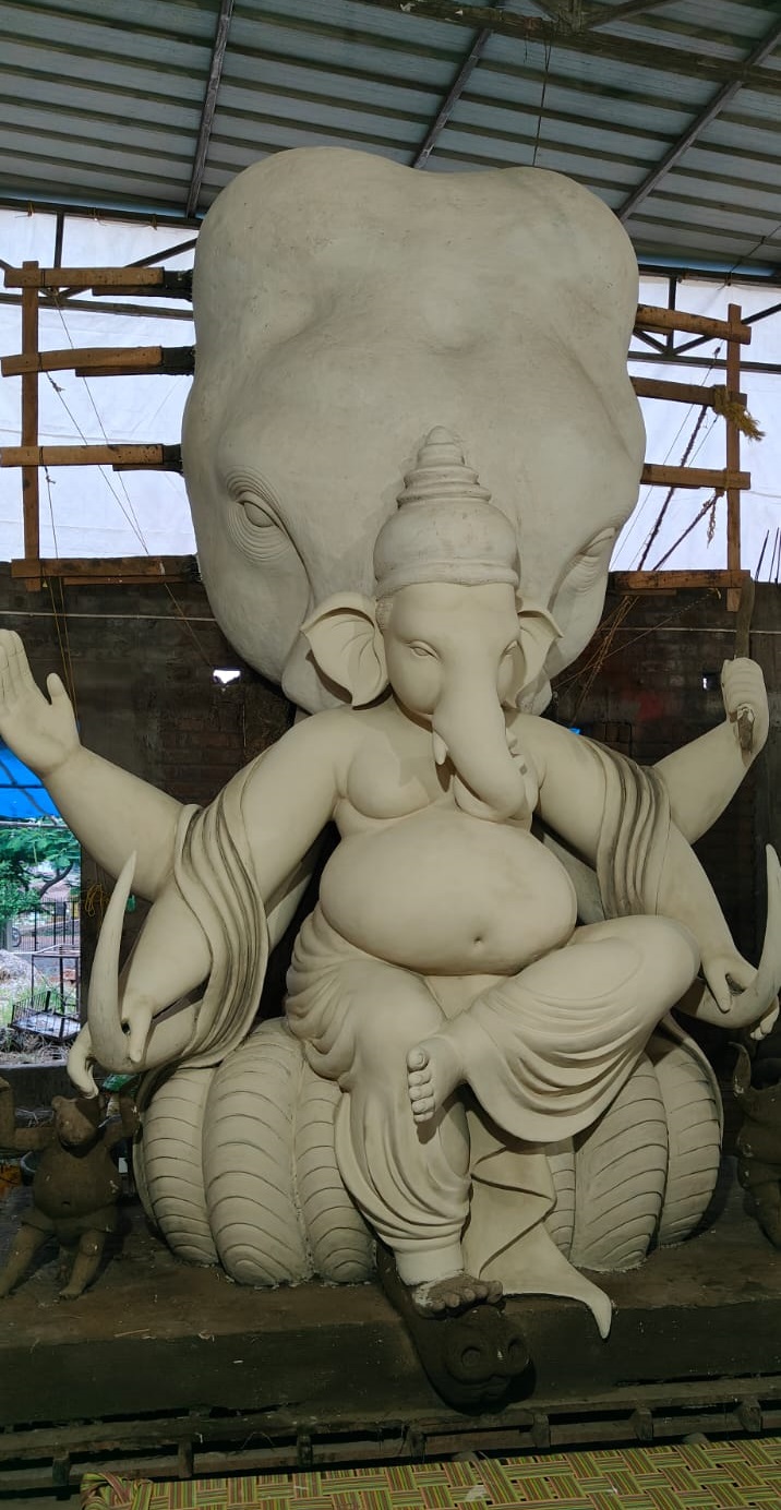 15 फीट ऊंचे, ढाई टन वजनी होंगे ‘धमतरी के राजा’ भगवान श्रीगणेश की प्रतिमा