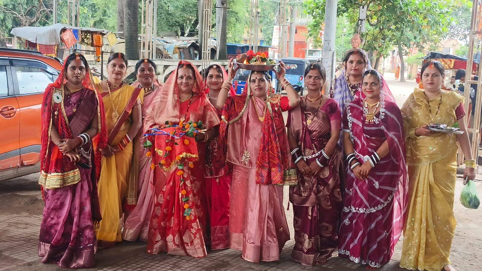 कठिन व्रत के बाद तिजहारिनों ने तोड़ा व्रत