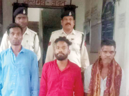 जमीन विवाद पर हत्या, 3 आरोपी बंदी