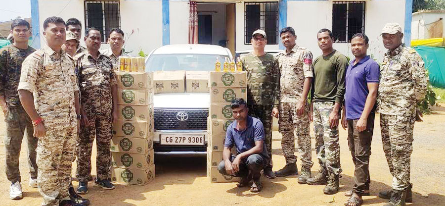  शराब तस्करी, एक बंदी