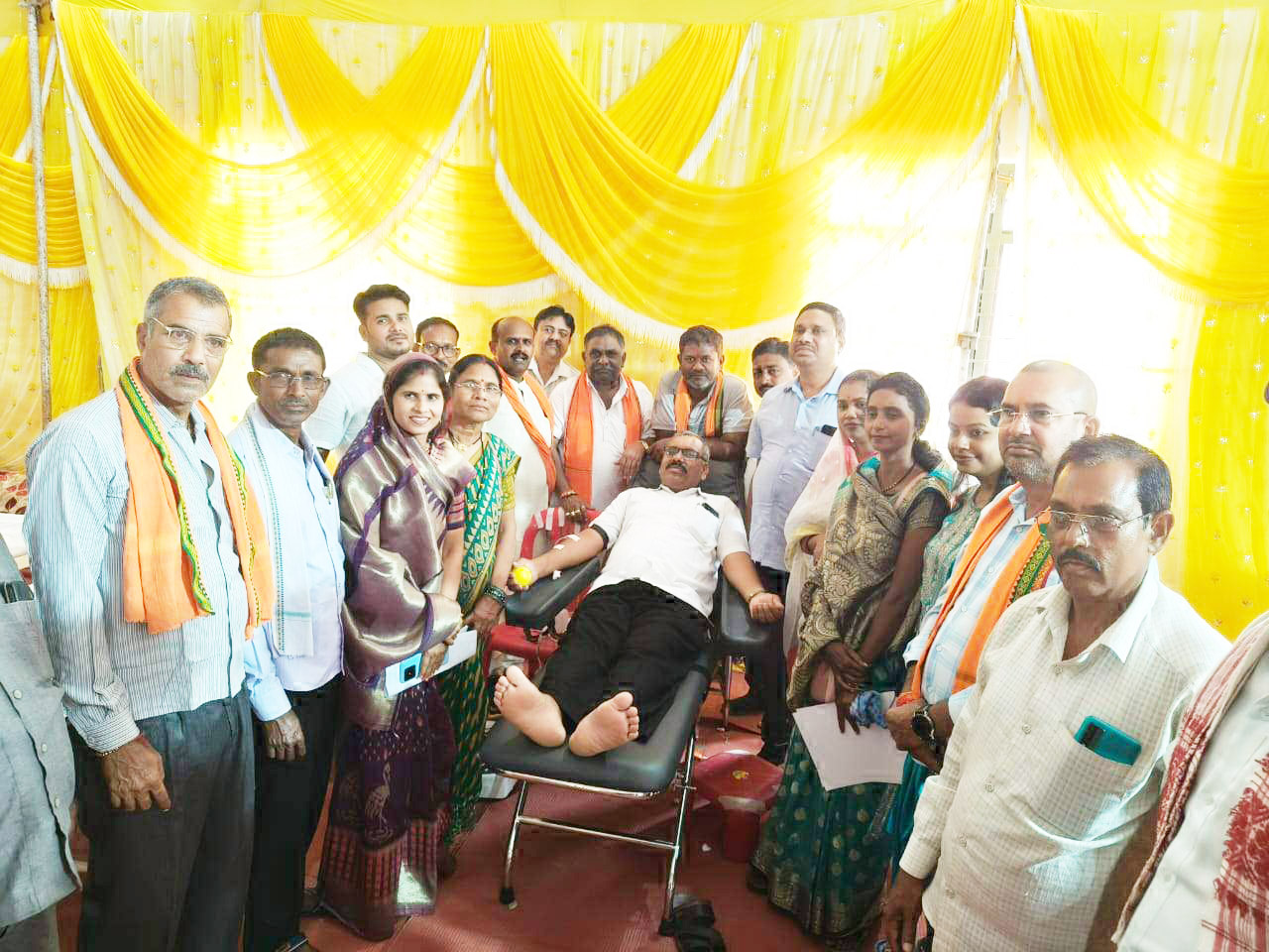 59 लोगों ने किया रक्तदान 59 लोगों ने किया रक्तदान