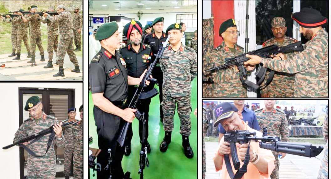 एके 203 असॉल्ट राइफलें पहुंची जवानों तक एके 203 असॉल्ट राइफलें पहुंची जवानों तक