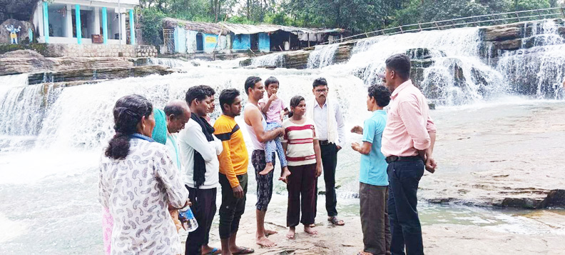 नरहरा में प्रशिक्षण, अफसरों ने किया निरीक्षण 