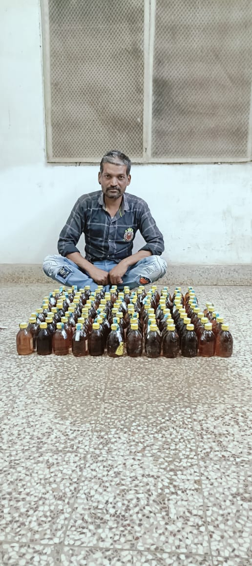 अवैध शराब जब्त, आरोपी गिरफ्तार