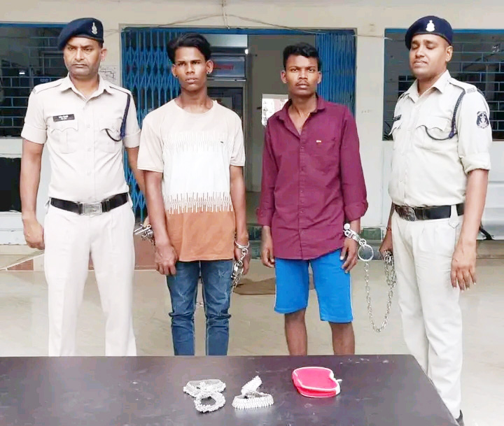 सूने मकान का ताला तोडक़र चोरी, 2 नाबालिग सहित 5 गिरफ्तार