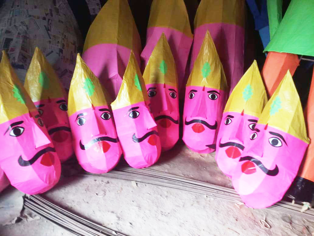 रावण दहन की तैयारी पूरी, आतिशबाजी भी