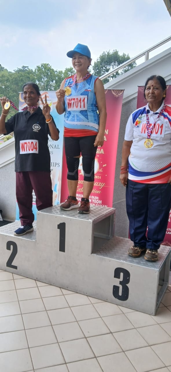 70 वर्षीय रेखा सेन ने इंटरनेशनल मास्टर एथलेटिक्स चैम्पियनशिप में भारत को दिलाए दो पदक