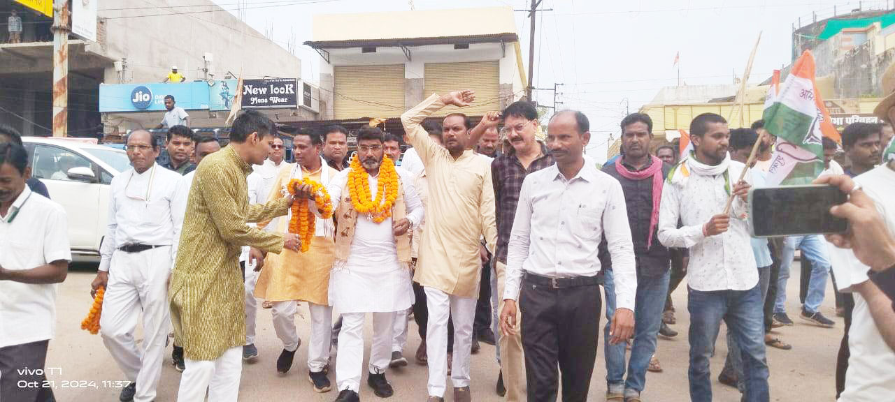 ब्लॉक कांग्रेस कमेटी ने छत्तीसगढ़ प्रभारी का किया स्वागत