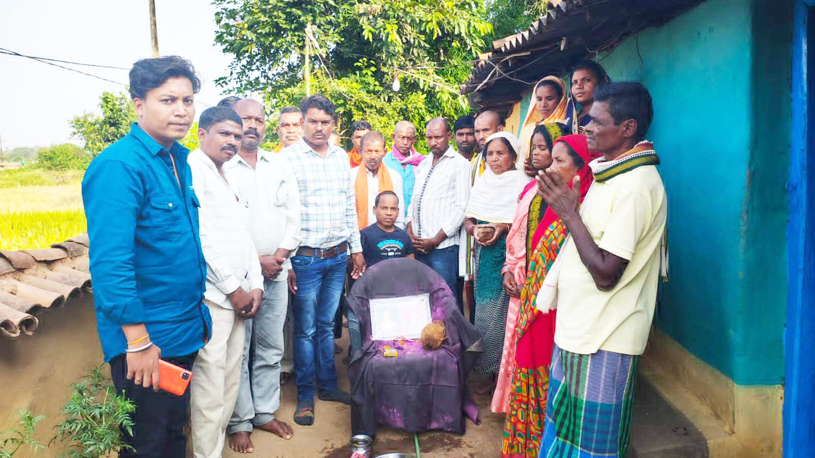 यादव समाज ने बेलरगांव पहुंच मृतात्मा को दी श्रद्धांजलि