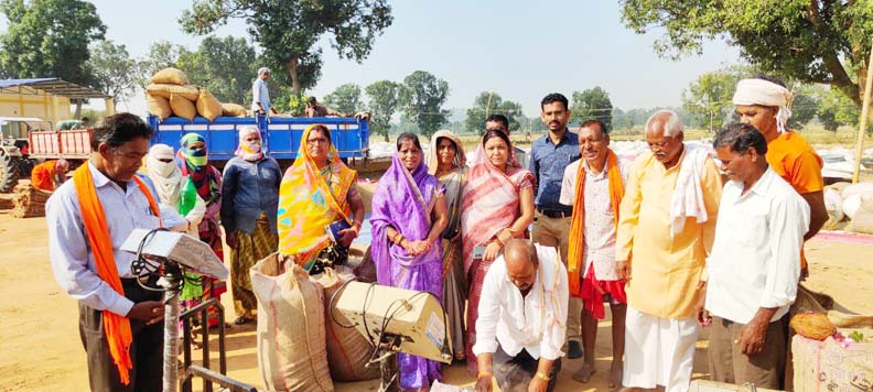 सिहावा सोसायटी में धान खरीदी शुरू