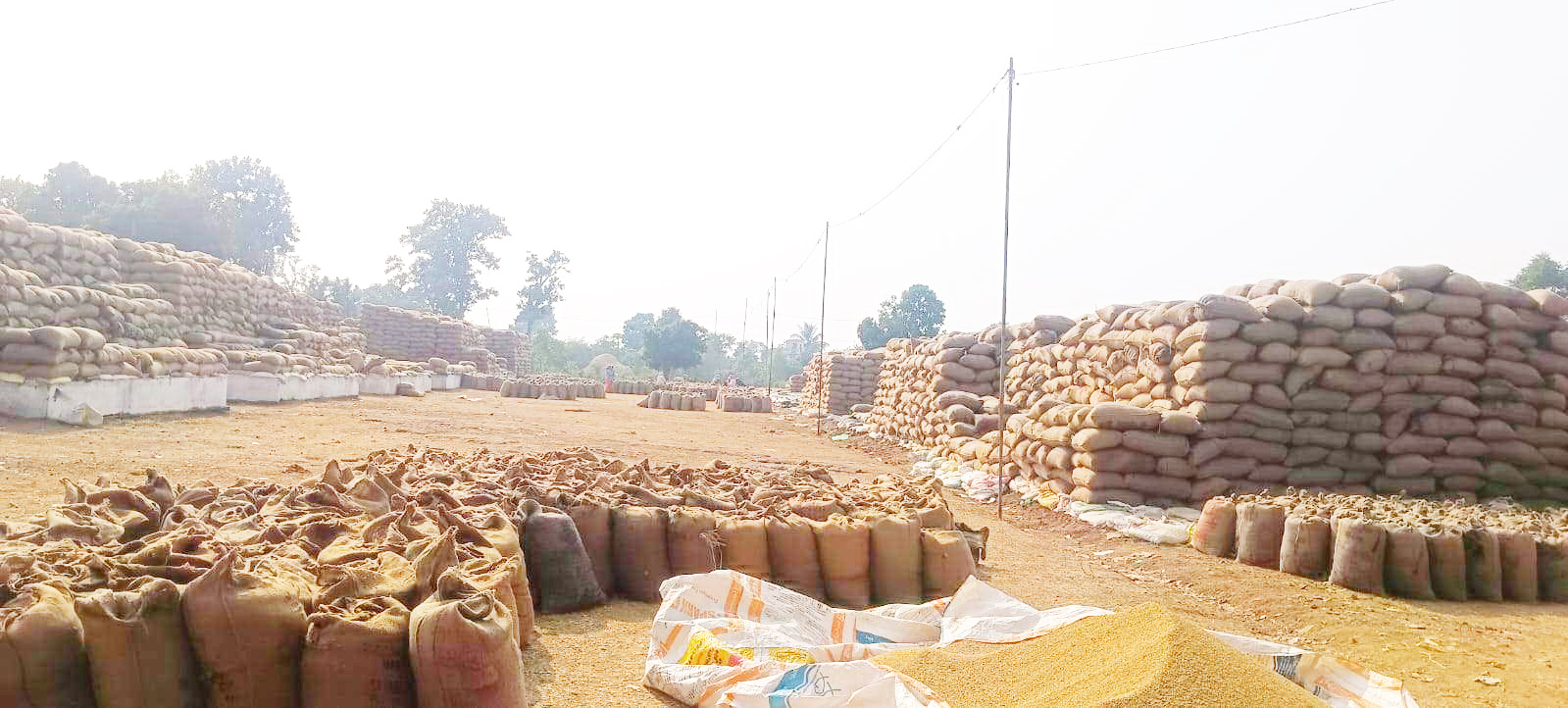  कस्टम मिलिंग के विरोध से हफ्तेभर बाद भी केंद्रों से नहीं उठा धान