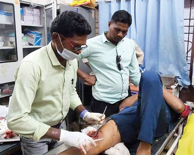 सडक़ हादसे में बस्तर ओलंपिक से लौट रहे दो पीटीआई शिक्षक घायल 