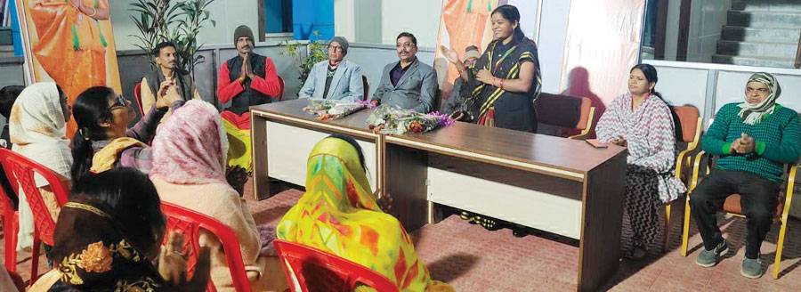 नगर पंचायत जरही में मितानिनों का सम्मान