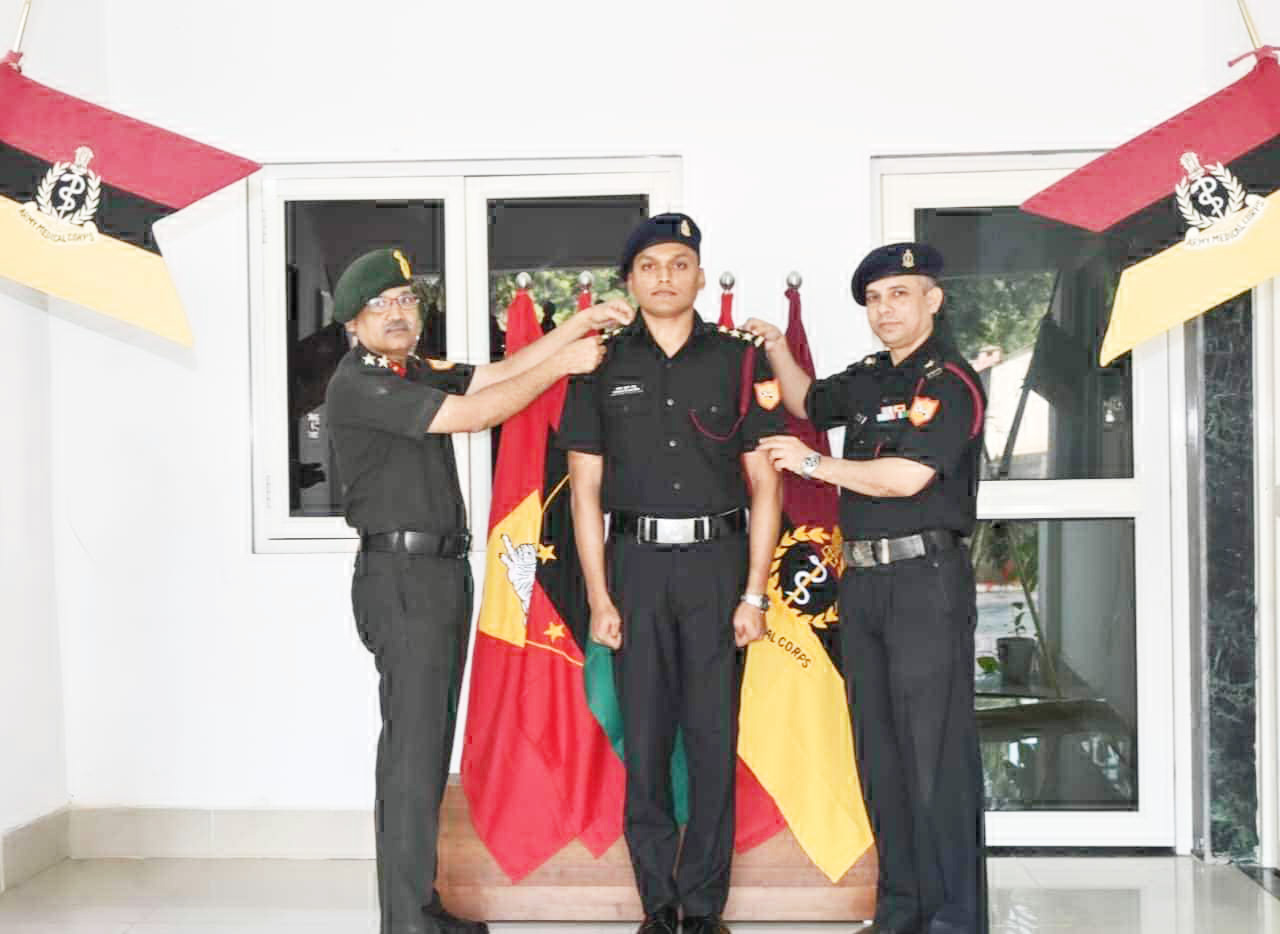 डॉ. चंचल साहू को आर्मी मेडिकल में  कैप्टन पद पर कमीशन मिला