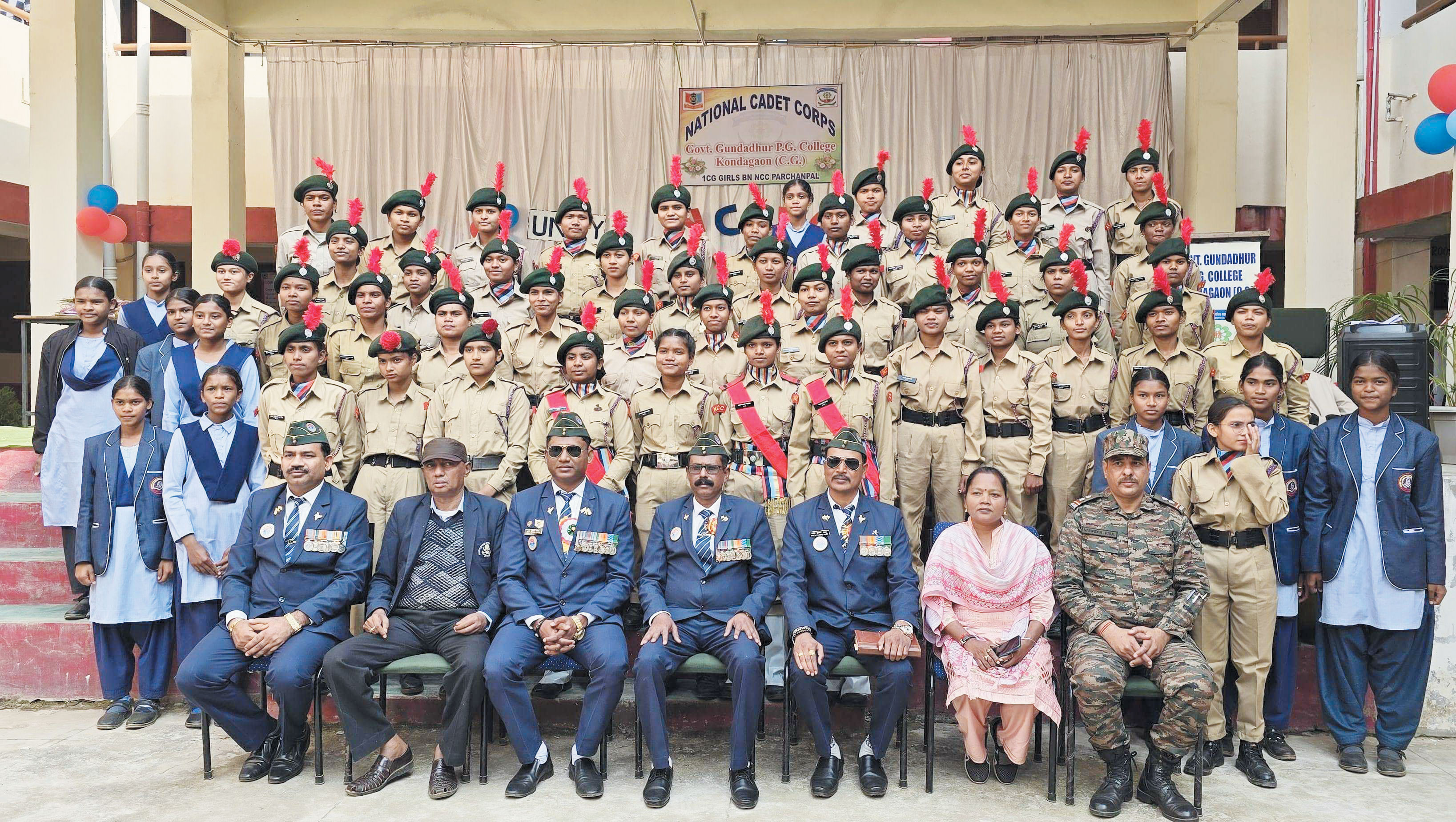 महाविद्यालय में एनसीसी दिवस पर कई आयोजन