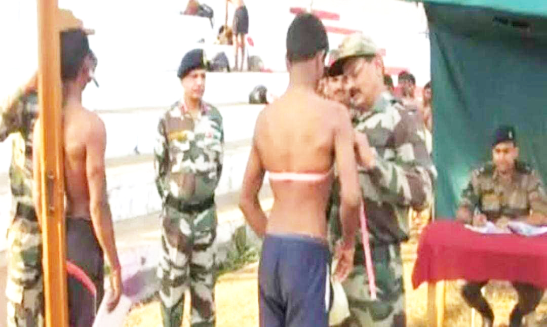 रायगढ़ स्टेडियम में आधी  रात से अग्निवीर भर्ती