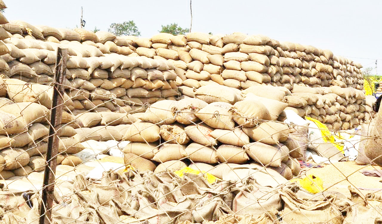 20 लाख धान खरीदी के एवज में मात्र 60 हजार क्विंटल का उठाव