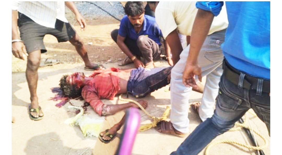 लाईन तार खींचने के दौरान ठेका कर्मी की मौत