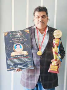 सुरेन्द्र साहू को इंडिया डायमंड डिग्निटी अवार्ड