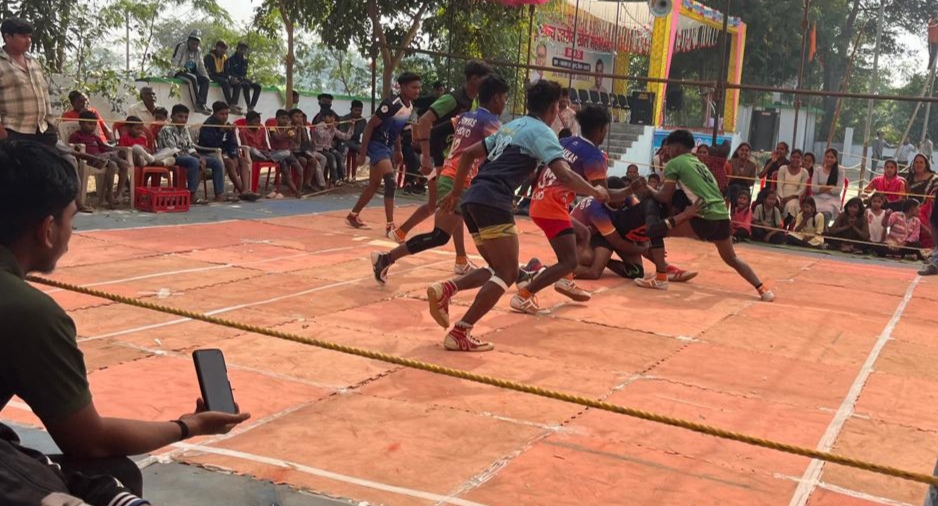 नवागांव में कबड्डी से खेल स्पर्धा का आगाज