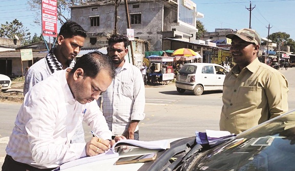 परिवहन विभाग ने सालभर में की 2.27 लाख की चालानी कार्रवाई