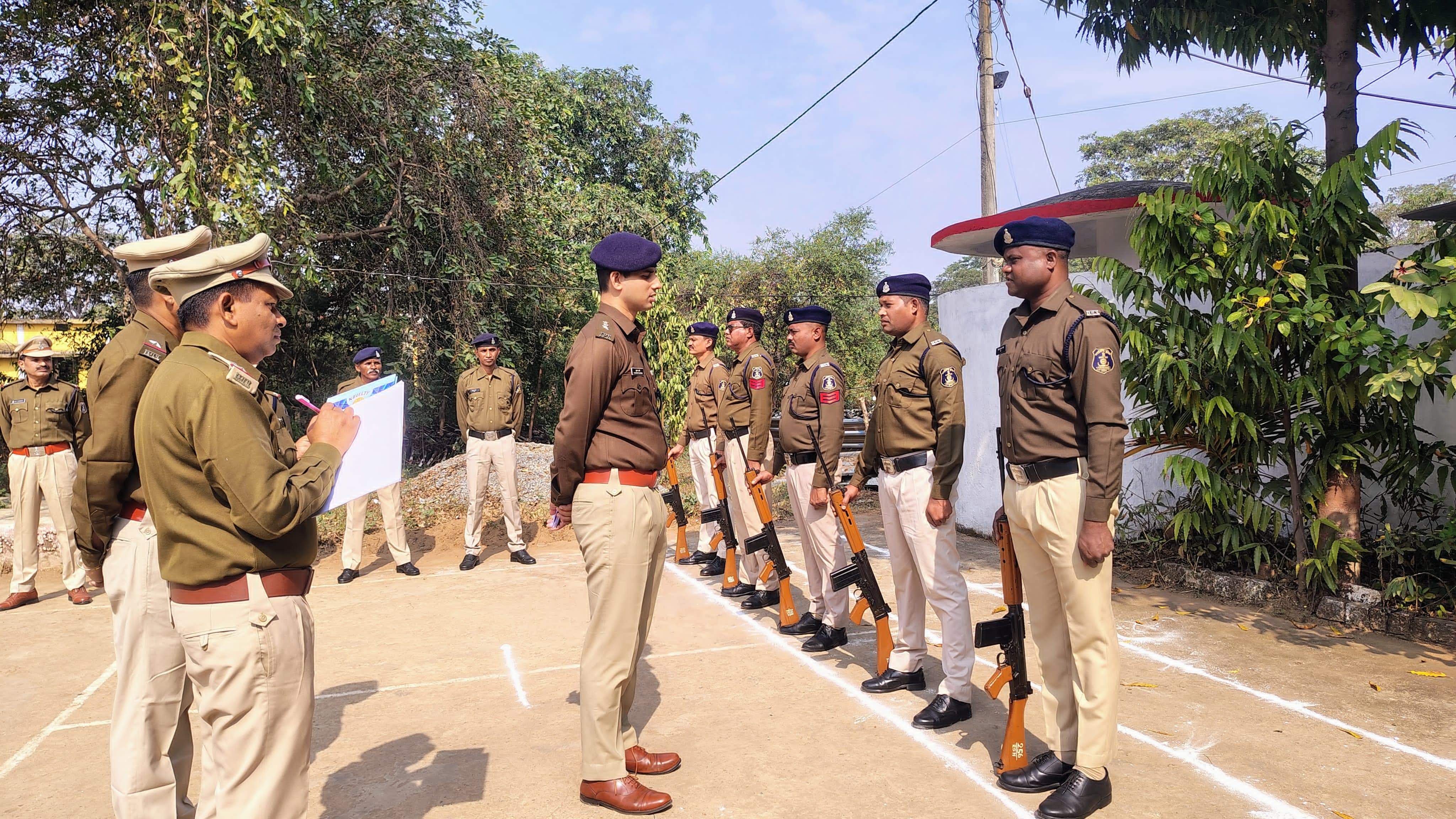 एसपी ने किया वार्षिक निरीक्षण