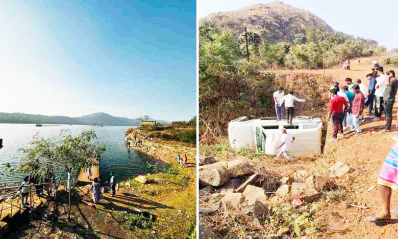टीपाखोल डेम में सैलानियों से भरी नाव पलटी 