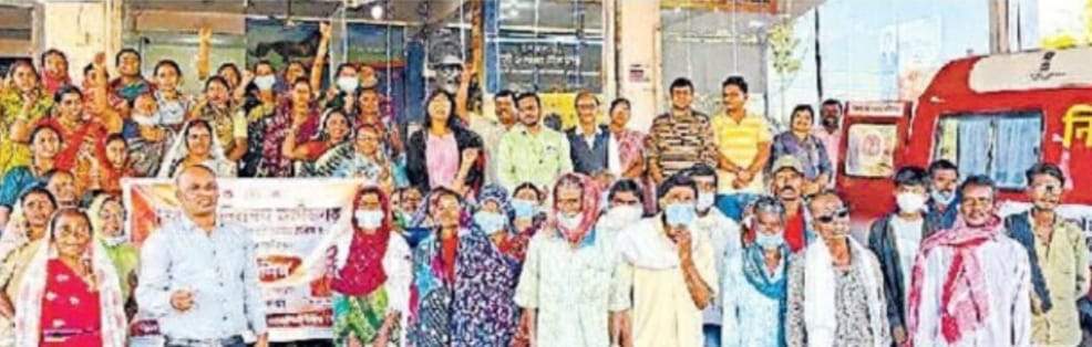 निक्षय मित्र रुद्रेश ने साजा के 50 मरीजों को बांटे पोषण आहार 