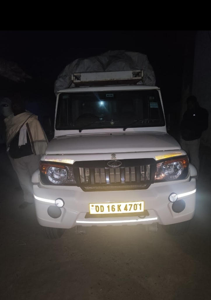 ओडिशा से आ रही अवैध धान जब्त