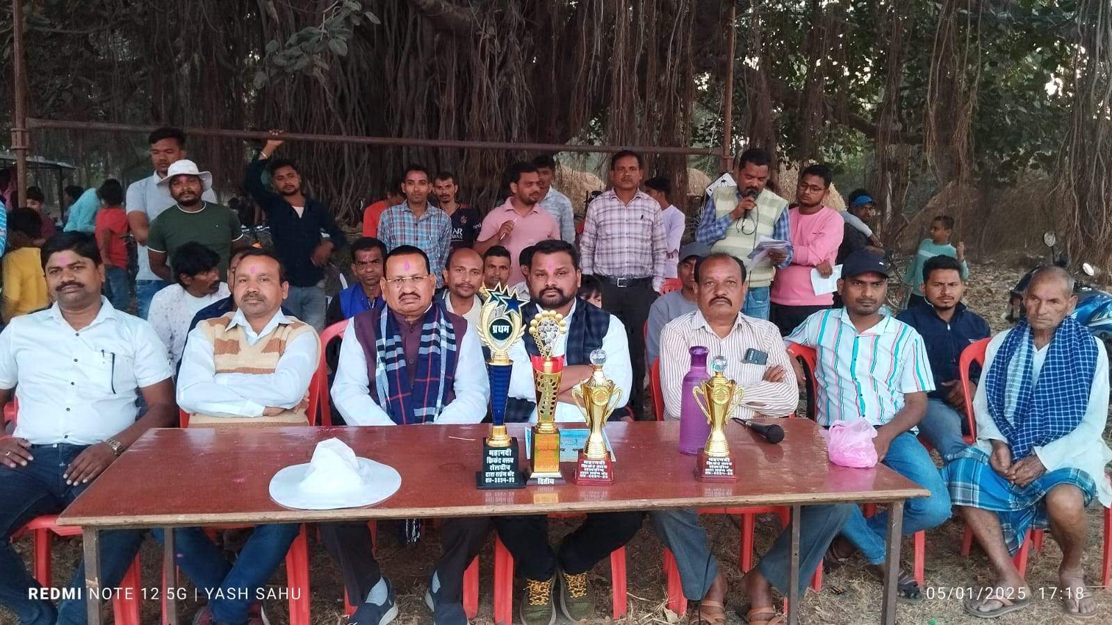 क्रिकेट स्पर्धा में बुढ़ाराव  पठार ने मारी बाजी