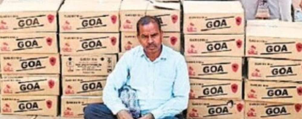 एमपी की डेढ़ लाख की शराब जब्त, आरोपी बंदी