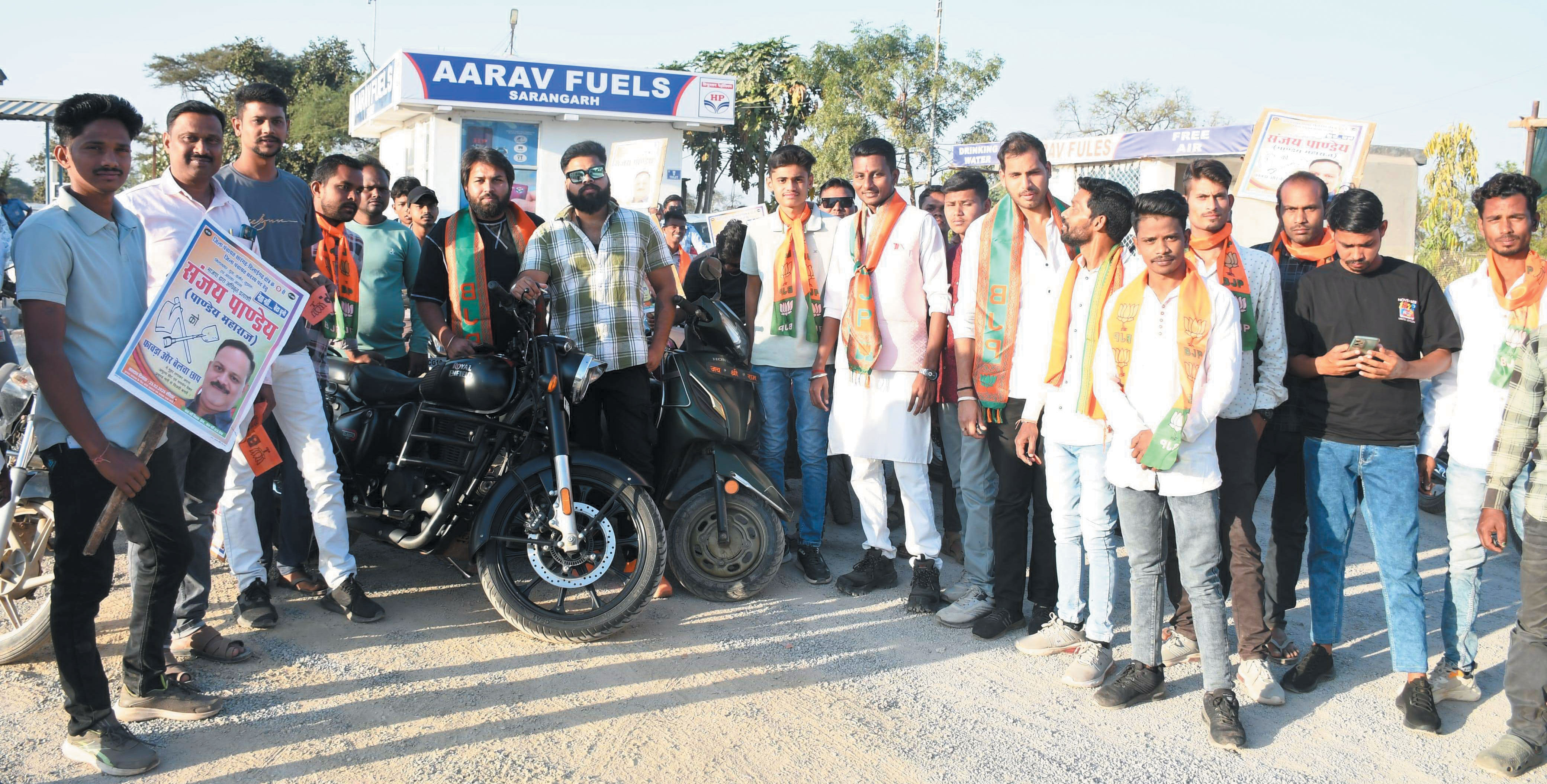 भाजयुमो ने निकली बाइक रैली