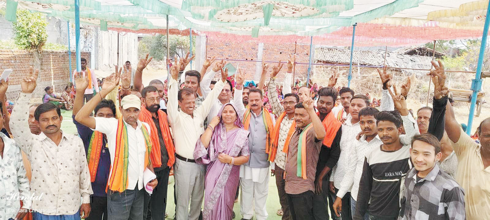 डीडीसी प्रत्याशी संजय पांडे का जनसंपर्क
