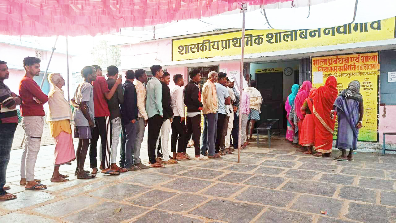 जनपद पंचायत छुरिया में  85.34 फीसदी मतदान