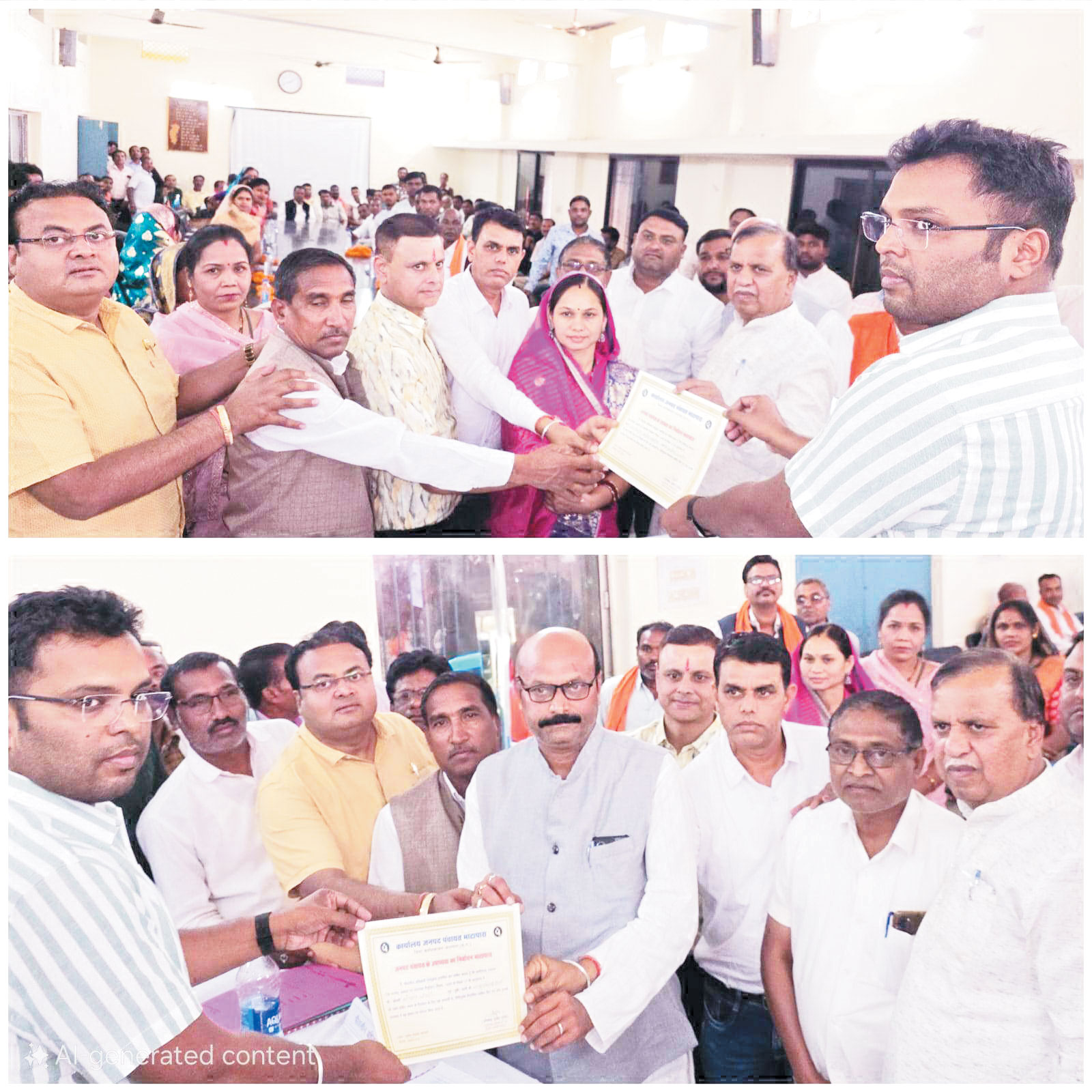 सविता अनंत जनपद अध्यक्ष और भोला वर्मा उपाध्यक्ष, निर्विरोध