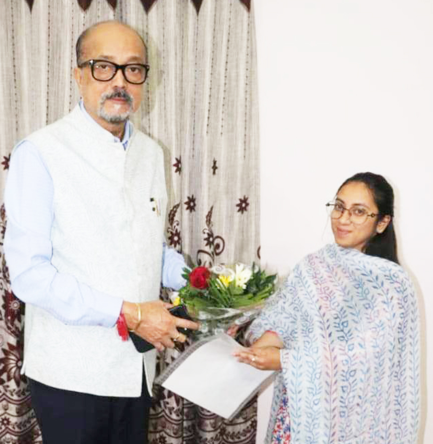 राज्यपाल से शताक्षी देवव्रत सिंह ने की मुलाकात राज्यपाल से शताक्षी देवव्रत सिंह ने की मुलाकात