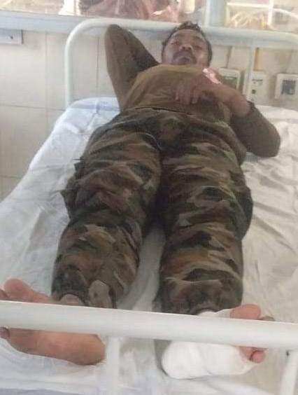 स्पाइक होल की चपेट में जवान जख्मी