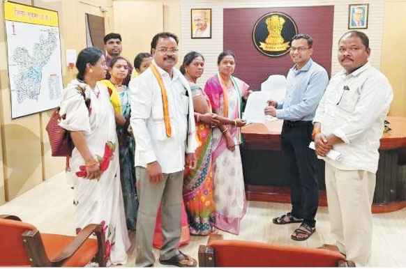 जगरगुंडा क्षेत्र के विकास के लिए 17 सूत्रीय मांगों का ज्ञापन सौंपा