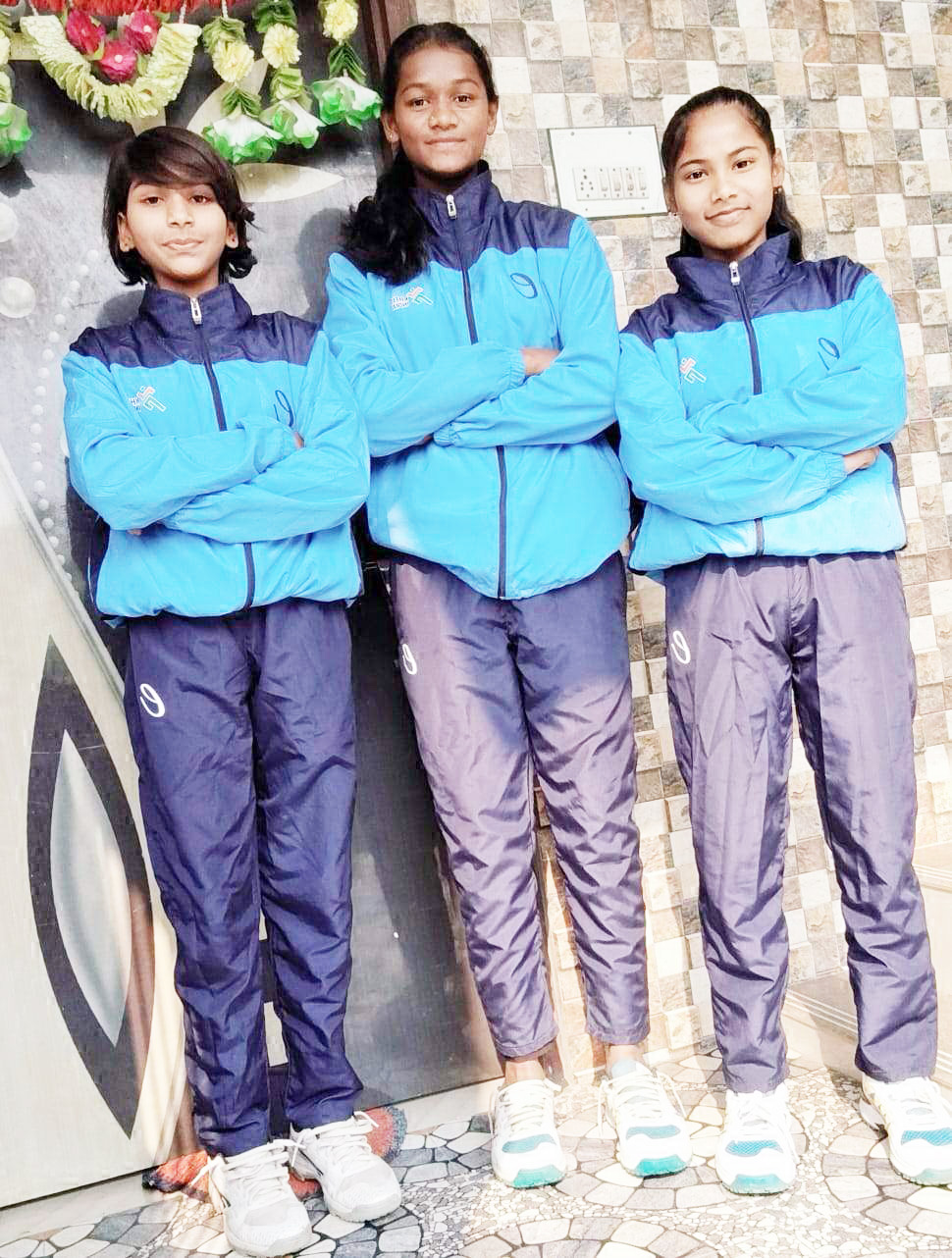 जान्हवी, नंदनी और चांदी का सांई हॉस्टल में चयन जान्हवी, नंदनी और चांदी का सांई हॉस्टल में चयन