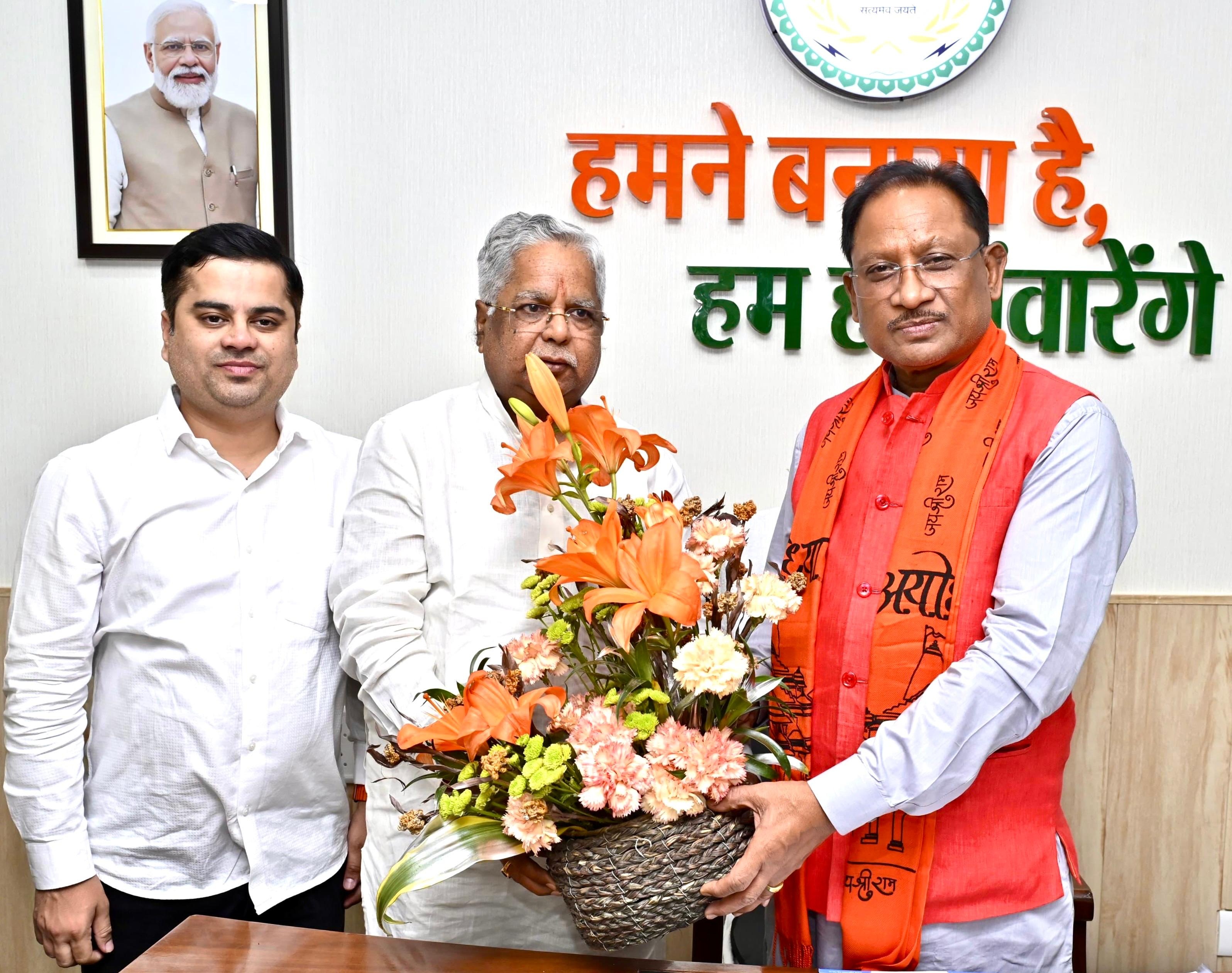 साय से मिले निगम- मंडल के नव नियुक्त अध्यक्ष